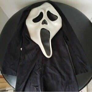 Vintage Rare Ghost Face Scream Halloween Mask Easter Unlimited Fun World S9206